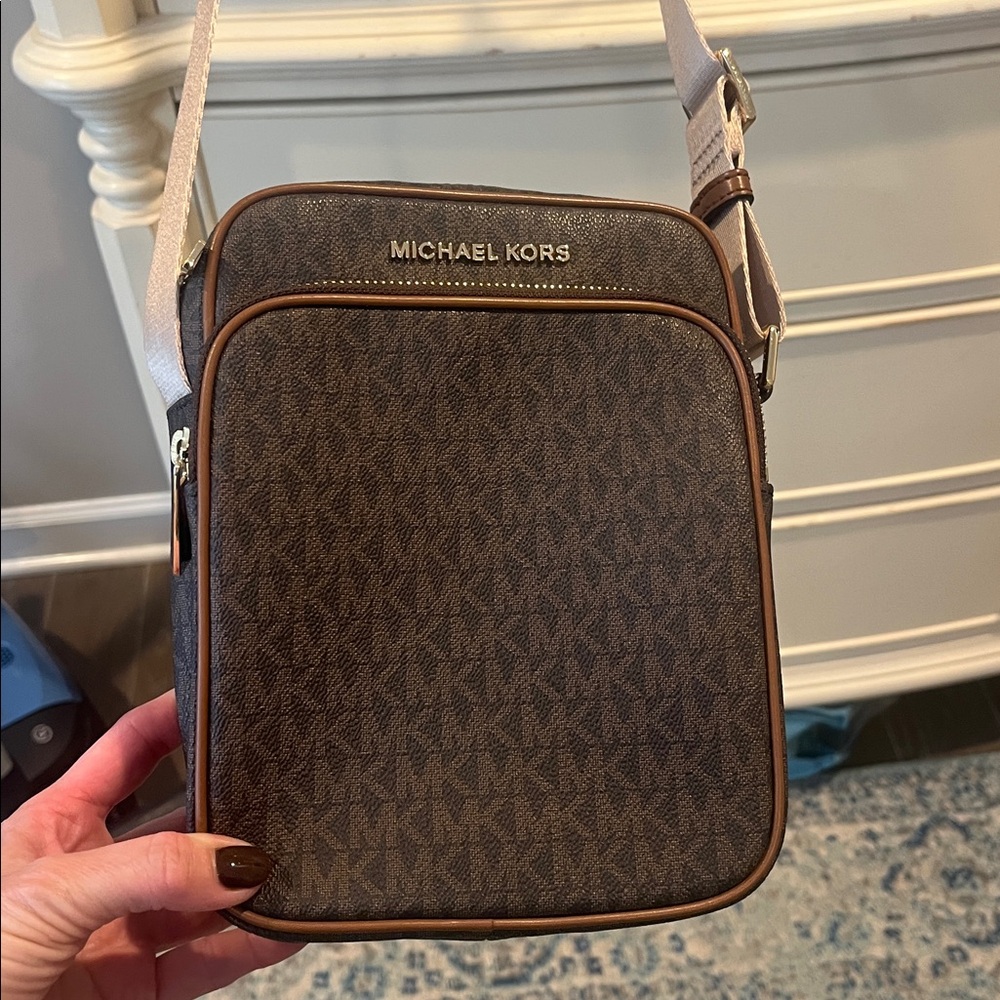 Michael Kors Signature Brown Crossbody Bag